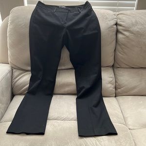 New Express Editor black dress pants with flare legs. 2 front slash pockets.